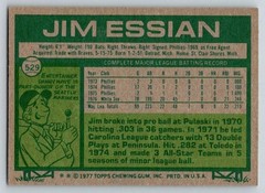 1977 Topps Baseball #529 Jim Essian White Sox