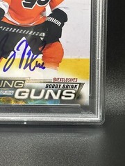 2022-23 Upper Deck Young Guns Bobby Brink Exclusives /100 RC PSA GEM MNT 10 AUTO