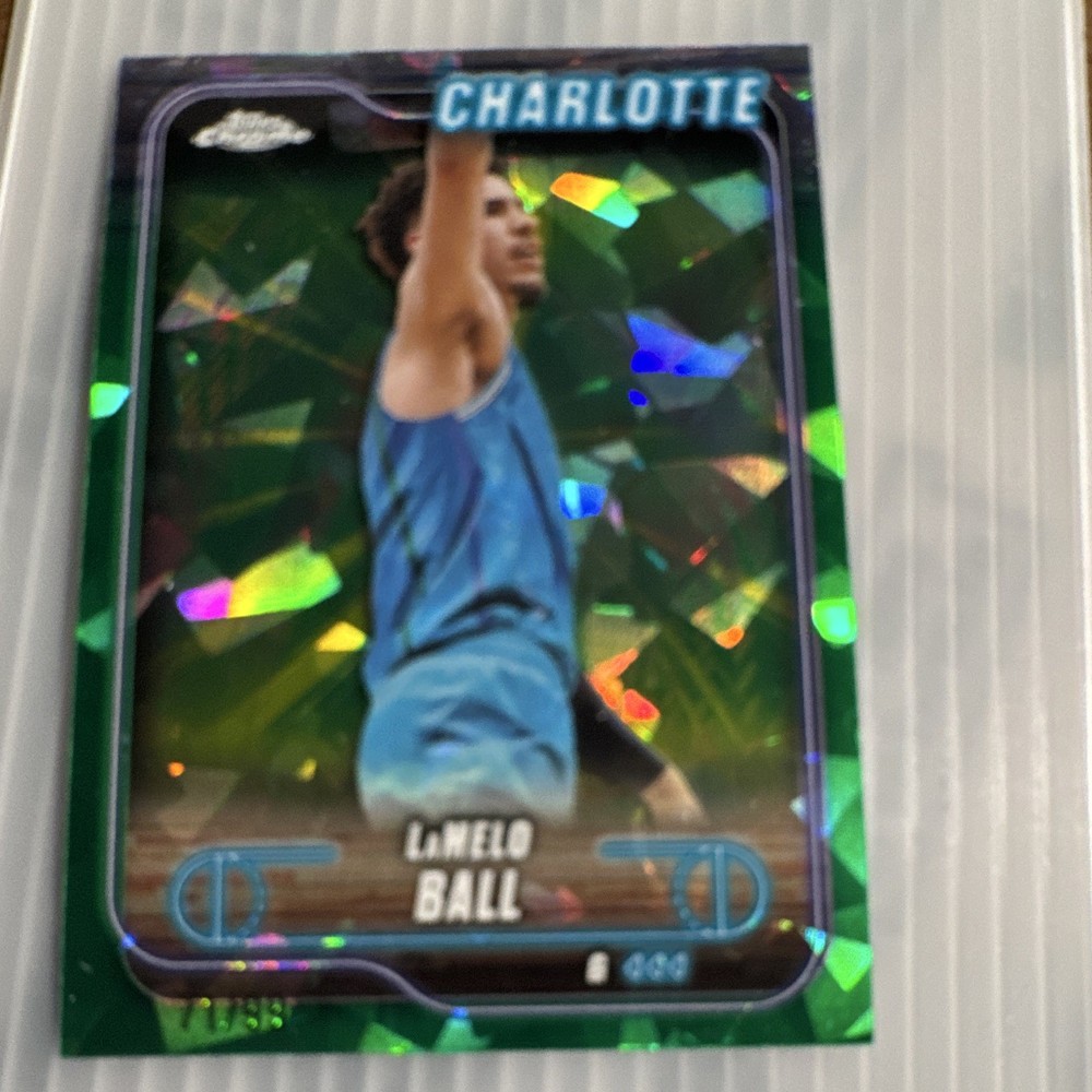 Topps 2024-25 Topps Chrome Sapphire LaMelo Ball Hornets #3 Green 71/99