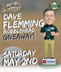 Dave Flemming 2026 Visalia Rawhide Giants Announcer Bobblehead SGA