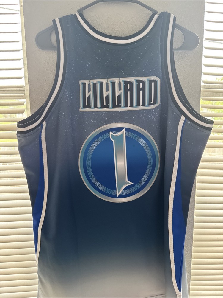 Damian Lillard Alternate Gray Blue High School Basketball Jersey Size Xl