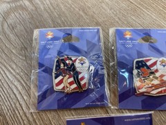 Salt Lake City 2002 Olympics Winter Games Pins – Figure Skating (2) & Skiing