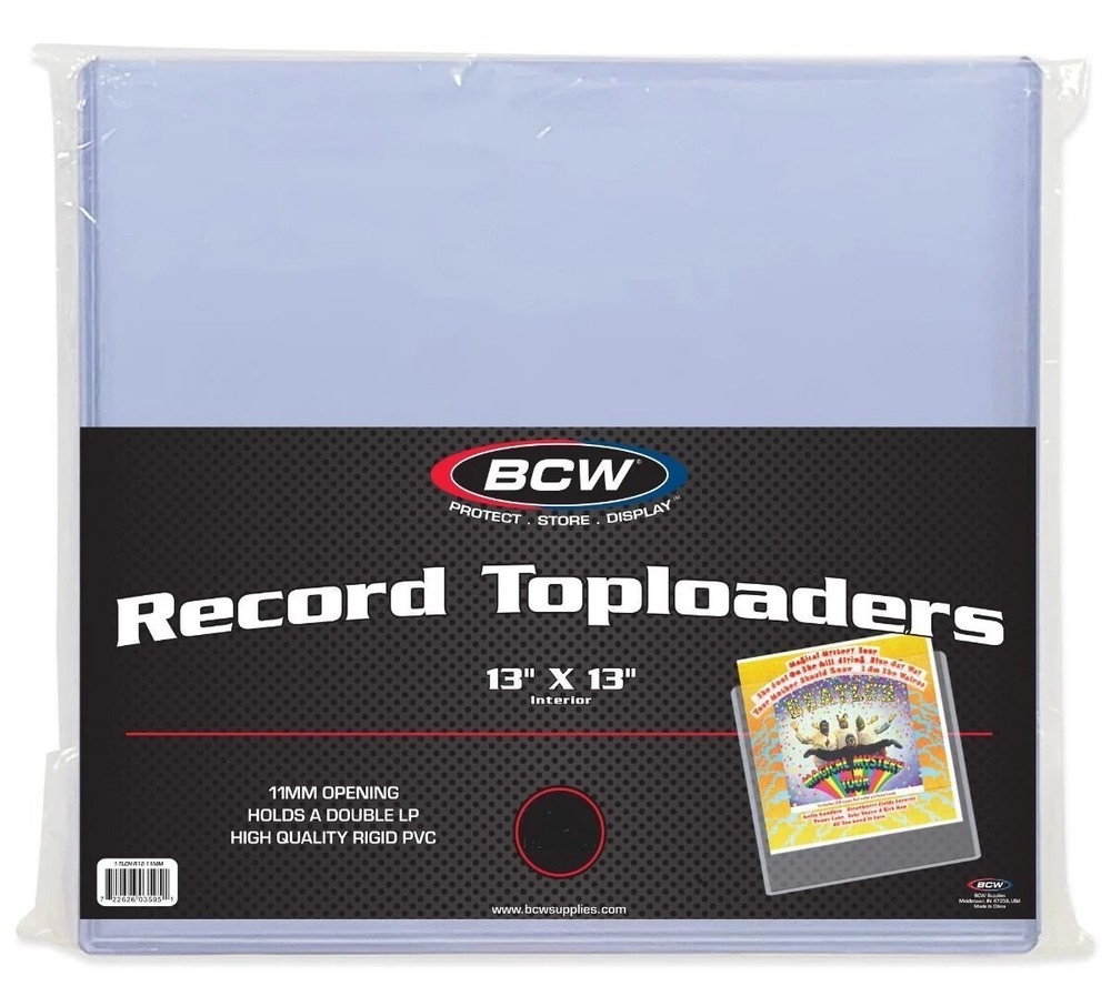 NEW (1 PC) BCW 33 RPM Record Album Toploaders 11mm- Protective Holder