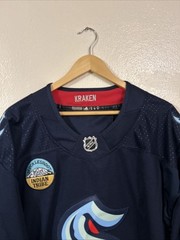 Seattle Kraken Andre Burakovsky Adidas Primegreen NHL Jersey Size 50 Game Strap