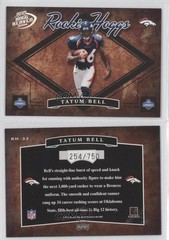 2004 Playoff Hogg Heaven Rookie Hoggs 254/750 Tatum Bell #RH-32 RC 0f4
