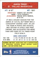 2004-05 Topps Bazooka #161 Jason Terry – BSK