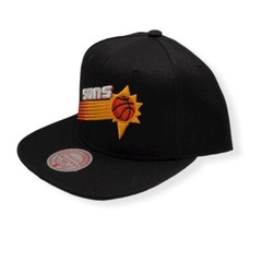 Mitchell & Ness Phoenix Suns Core Basic HWC Black Adjustable Snapback Hat Cap
