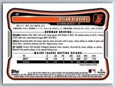2026 Bowman Chrome DYLAN BEAVERS #69 Red Rookie Variation