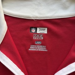 San Francisco 49ers NFL Team Apparel 1/4 Quarter Zip Pullover Women’s Large Red