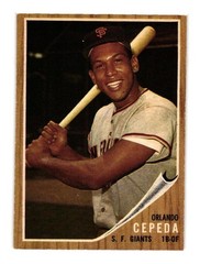 1962 Topps – Orlando Cepeda (#40) San Francisco Giants DK