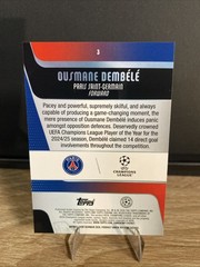 2025-26 Topps Chrome UEFA Club Competi UCL Team of the Season Ousmane Dembele #3