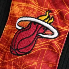 Zipway NBA Basketball Men&rsquo;s Miami Heat Big and Tall Blueprint Shorts, Black
