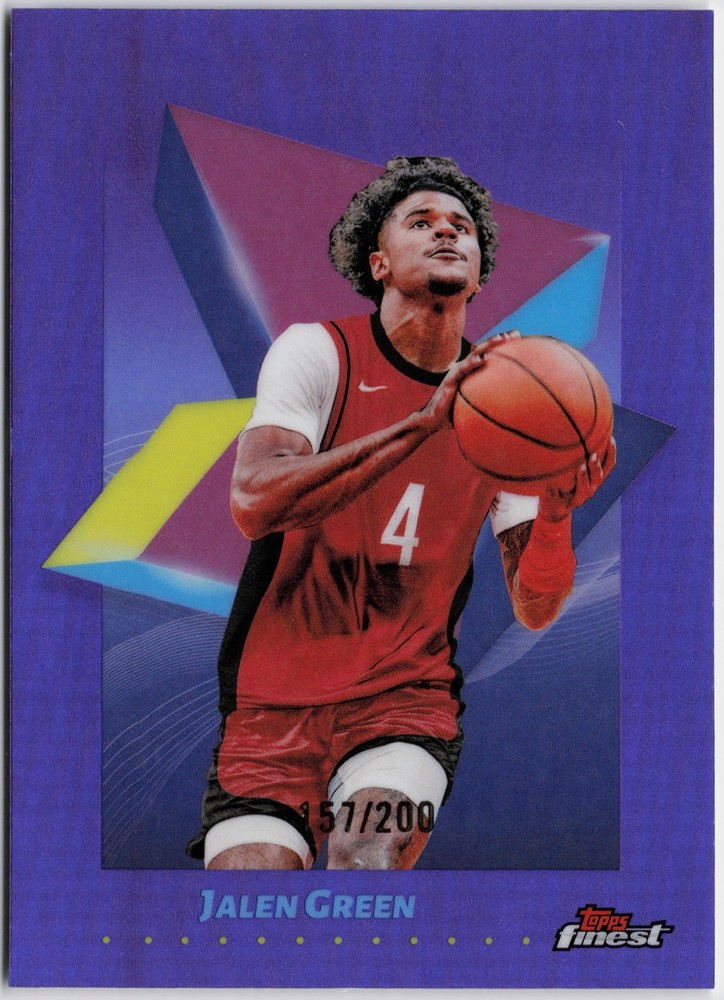 2024-25 Finest #35 Jalen Green Purple Refractor #/200