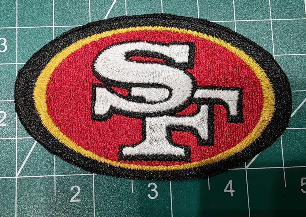 San Francisco 49ers Large 12&Prime; Iron Sew On Embroidered Patch Logo NFL Jacket