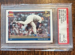 1991 Topps Desert Shield #1 NOLAN RYAN – PSA 8