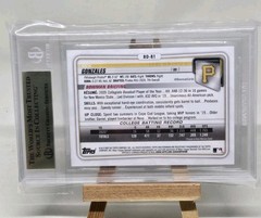 Nick Gonzales 2020 Bowman Draft – Chrome #BD-81 Batting (RC) BGS 9.5