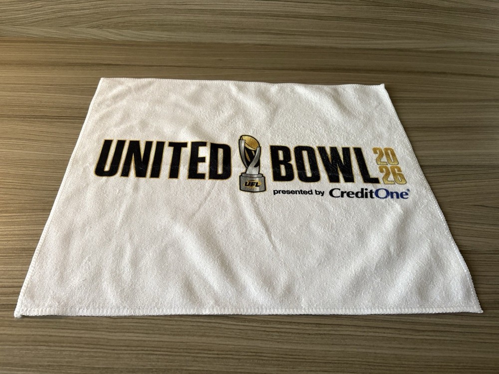 2026 UNITED BOWL DC DEFENDERS LOUISVILLE KINGS UFL FOOTBALL NEW RALLY TOWEL