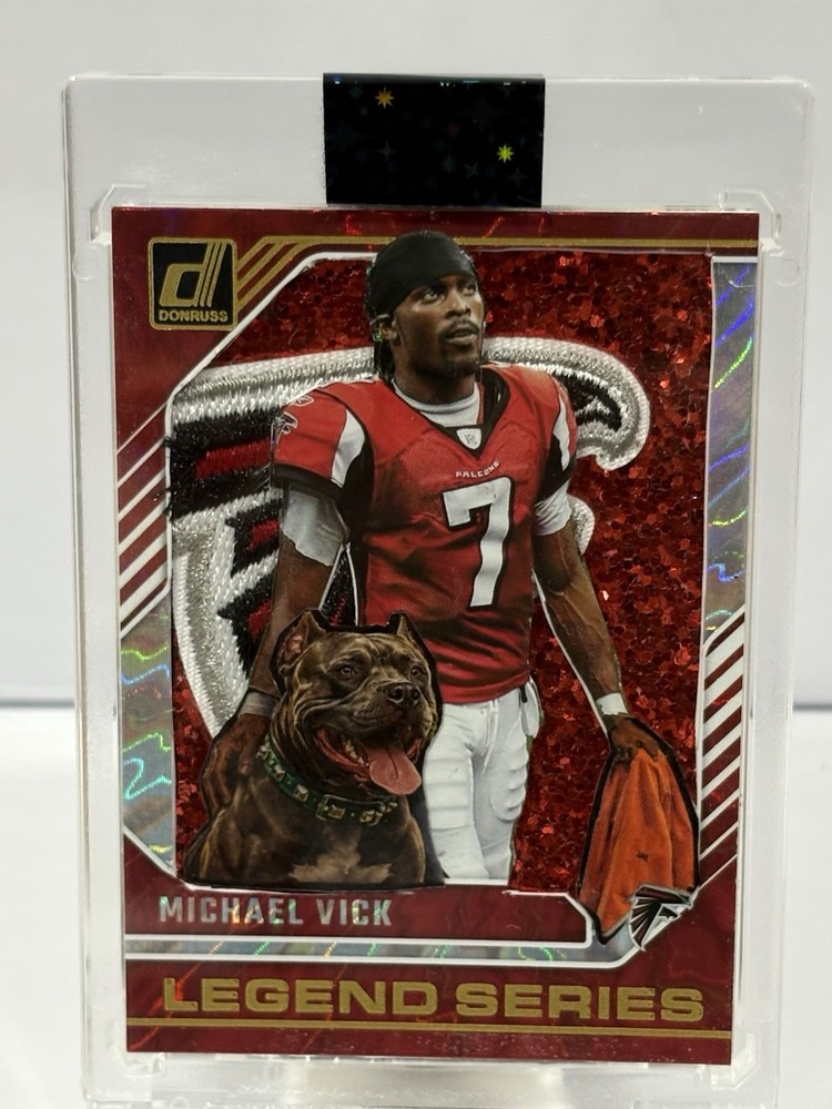 Michael Vick Custom novelty art Handmade Atlanta Falcons Patch CARD