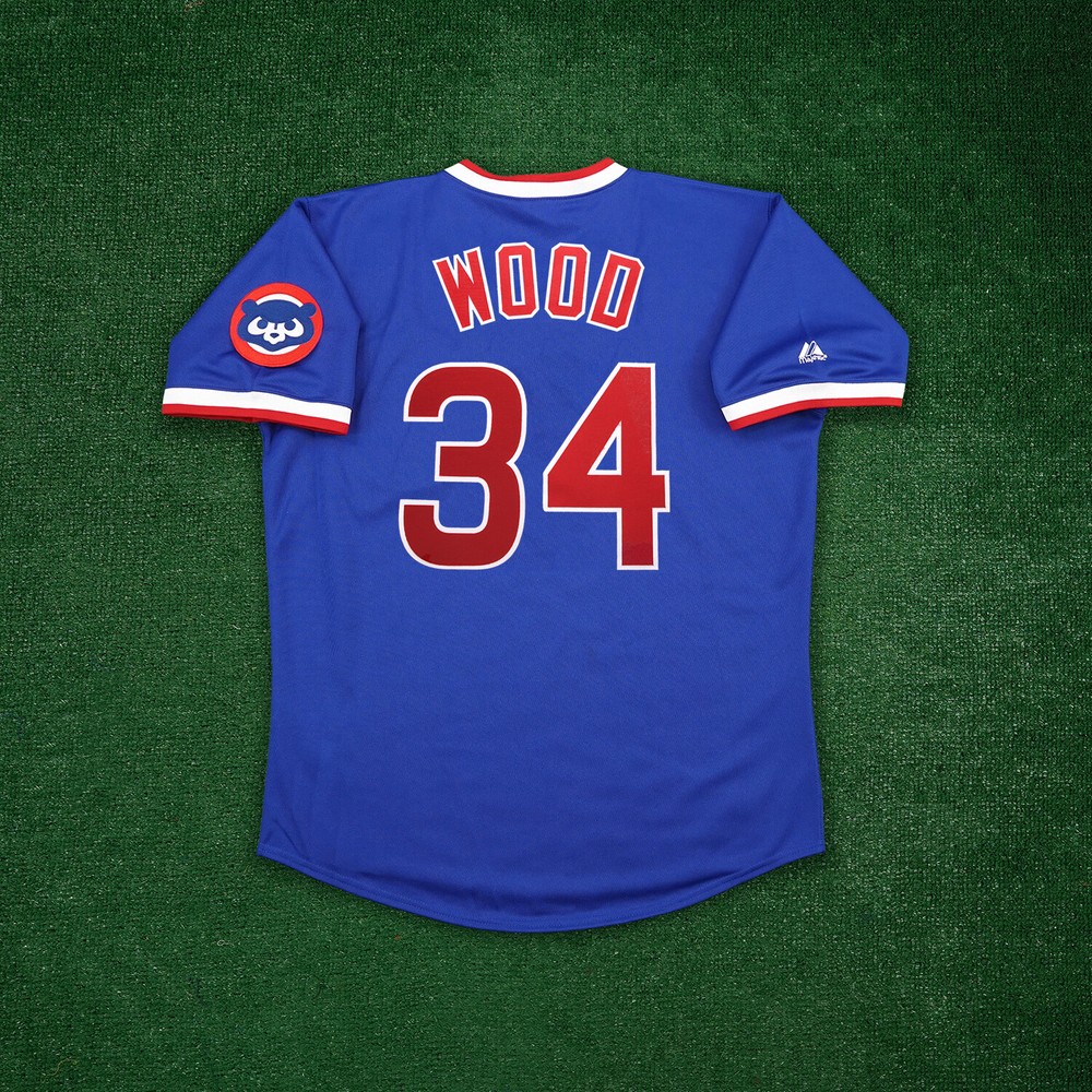 Kerry Wood 1989 Chicago Cubs Royal Blue Cooperstown Men&rsquo;s Away Jersey