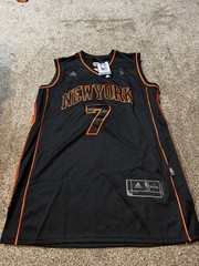 NEW YORK NICKS CARMELO ANTHONY BLACK AND ORANGE Adidas JERSEY MEN&rsquo;s 3XL NEW!