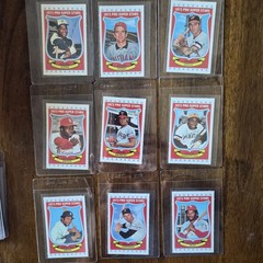1973 KELLOGG&rsquo;S PRO SUPER STARS COMPLETE 54 CARD SET MINT IN SLEEVES/CARD SAVERS