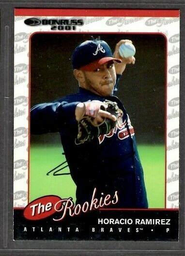 2001 Donruss #R10 Horacio Ramirez Atlanta Braves Baseball Signed Autograph (G61)