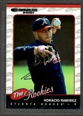 2001 Donruss #R10 Horacio Ramirez Atlanta Braves Baseball Signed Autograph (G61)