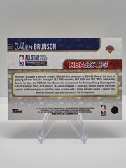 Topps 2025-26 NBA Hoops Hologram Jalen Brunson All-Star Knicks #278