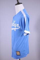 Majestic Cooperstown Brooklyn Dodgers Baseball Stitched Jersey Blue Men&rsquo;s Small