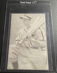 1947-1966 Exhibit Supply Stan Musial Cardinals Mid-Grade Card – No Creases