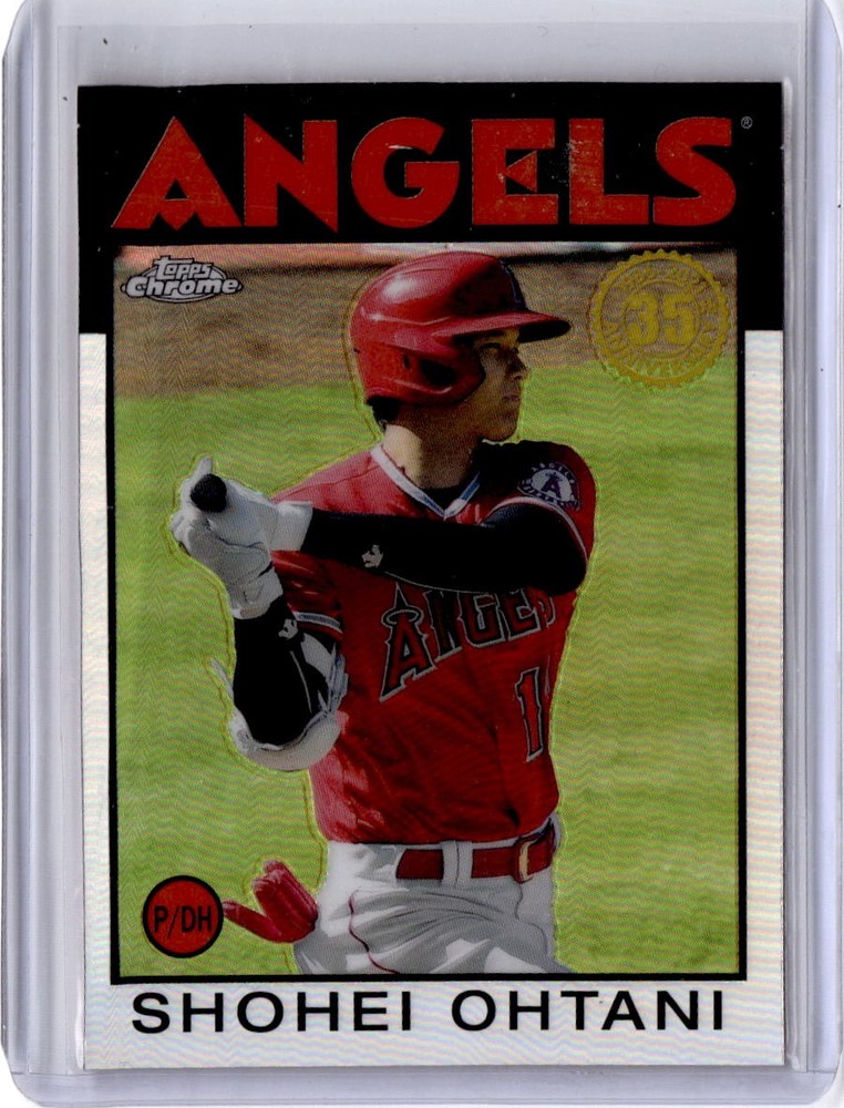 2021 Topps Chrome #86BC-9 Shohei Ohtani 1986 Topps Baseball 35th Anniversary