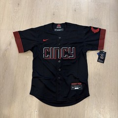 YOUTH LARGE #44 Elly De La Cruz – City Connect stitched jersey – Black