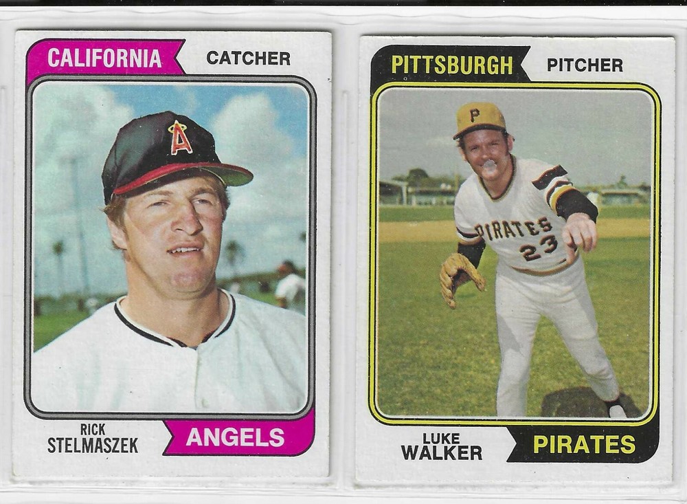 1974 Topps Baseball Cards Singles #601 to #660
