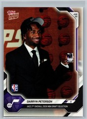 Darryn Peterson 2026 Topps Now #DPET-SP Image Variation Rookie Utah Jazz