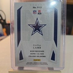 2020 NFL Panini Ceedee lamb chronicles vertex v-12 dallas cowboys, SP Mega Exclu
