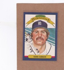 1986 LEAF BASEBALL KIRK GIBSON DIAMOND KINGS #1 TIGERS NMMT OR BETTER *E3799