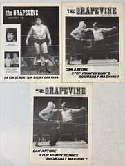 Lot of 18 Vintage « The Grapevine » Vol. 9 Florida Wrestling Programs (1986) RARE!