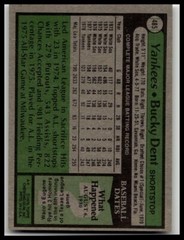 1979 Topps #485 Bucky Dent