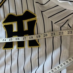 NEW MIZUNO Japan NPB HANSHIN TIGERS Baseball Jersey White Limited 32 Arai Large
