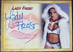 Lady Frost Ring of Honor AEW Wrestler 2021 Collectors Expo Autographed Kiss Card