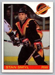 1985-86 Topps #68 STAN SMYL Vancouver Canucks EX