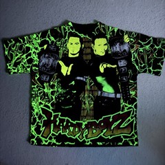 WWF WWE AOP Hardy Boyz Glow Shirt 2XL Wrestling Attitude Era Boys Matt Jeff Lita