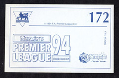 Merlin Premier League 94 Ian Rush #172 #173 Complete Double Sticker Liverpool