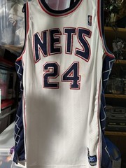 Reebok New Jersey Nets Richard Jefferson #24 White/Navy/Red NBA Jersey 54