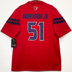 Will/#51/Anderson/Jr/Texans/Stitched/Jersey/Red/S/M/L/XL/2XL/3XL/4XL