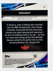 2021 Topps Finest WWE – Sheamus #36 Gold Refractor /50