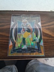 2024 Select Josh Jacobs #73 Black And Yellow Prizm Green Bay Packers Football