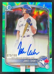 2025 Bowman Draft Chrome Prospect Aqua Lava #CPA-JC Jake Cook RC Auto /199
