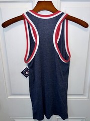 NWT MLB Washington Nationals Womens Scoop Neck Red White Navy Blue Tank Top XS