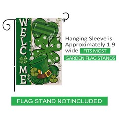 St Patricks Day Garden Flag, 12×18 inches, flag